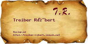 Treiber Róbert névjegykártya